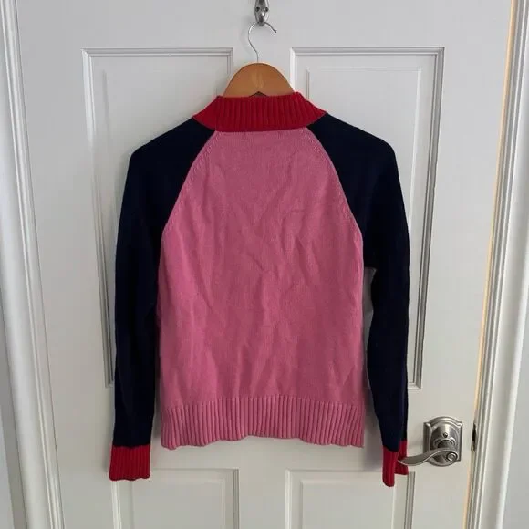 Boden Flora Color Block Sweater Size Medium - Picture 6 of 8